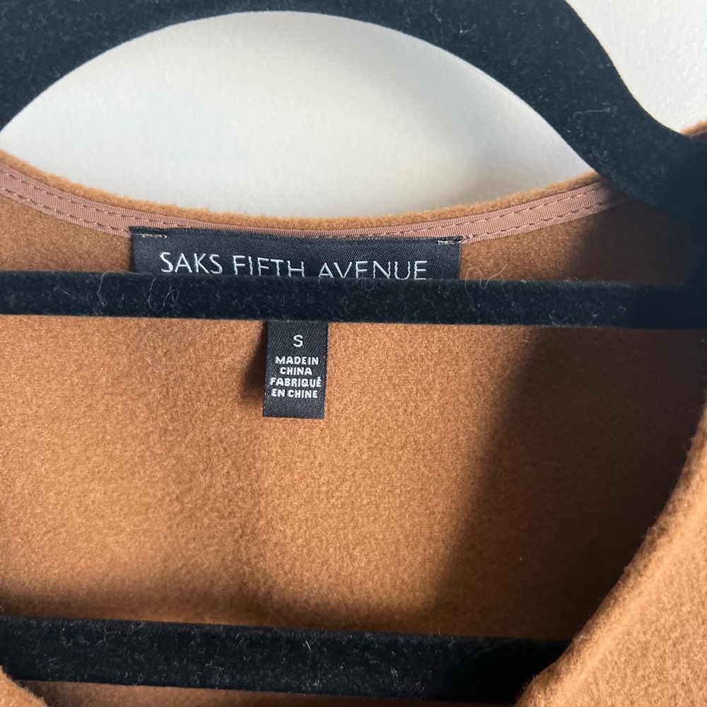 Sacks Fith Ave Coat S NWOT - Picture 3 of 3